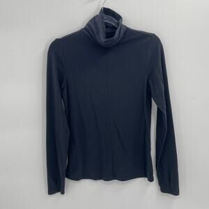 ROYAL ROBBINS Turtleneck Black Stretch Long Sleeve Base Layer Women's Med